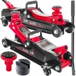 Zema profila hidrauliskais auto domkrats "Frog Jack" 2,5T + gumijas RED TECHNIC RTNPH0030